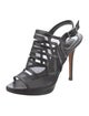 Christian Dior Mesh Mesh Accents Slingback Sandals