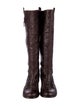 Christian Dior Cannage Pattern Leather Riding Boots