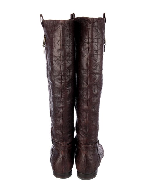 Christian Dior Cannage Pattern Leather Riding Boots