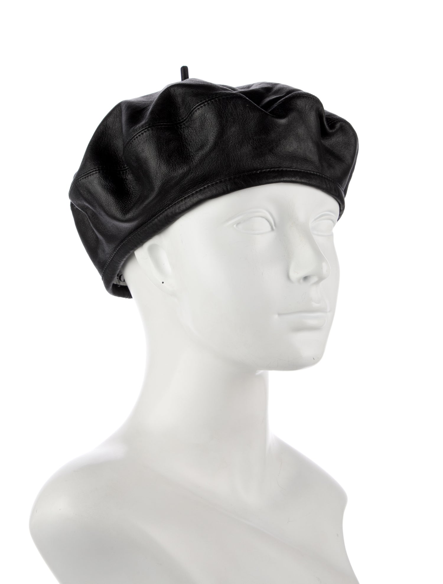 Christian Dior Leather Beret Hat