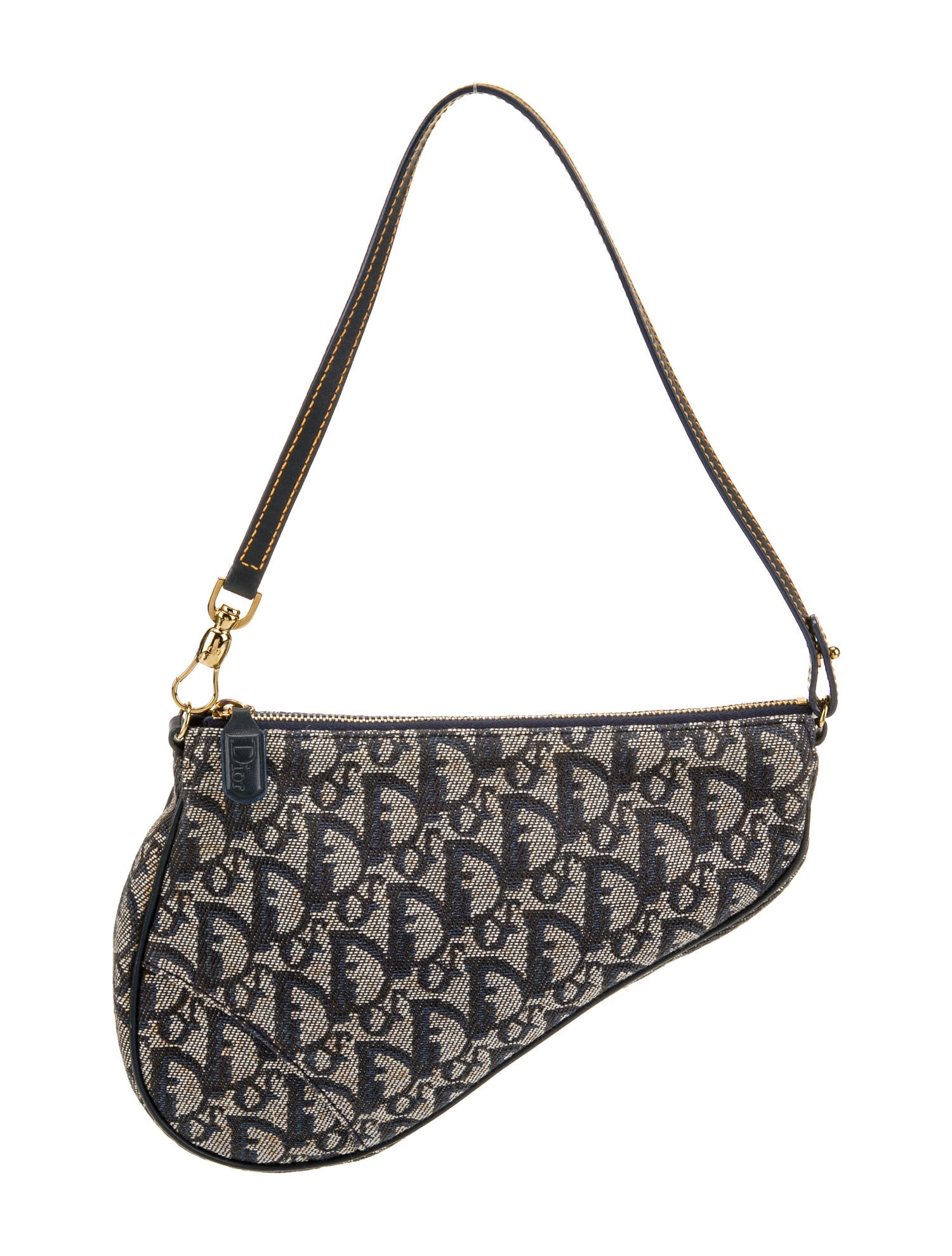 Christian Dior Diorissimo Saddle Pochette Vintage