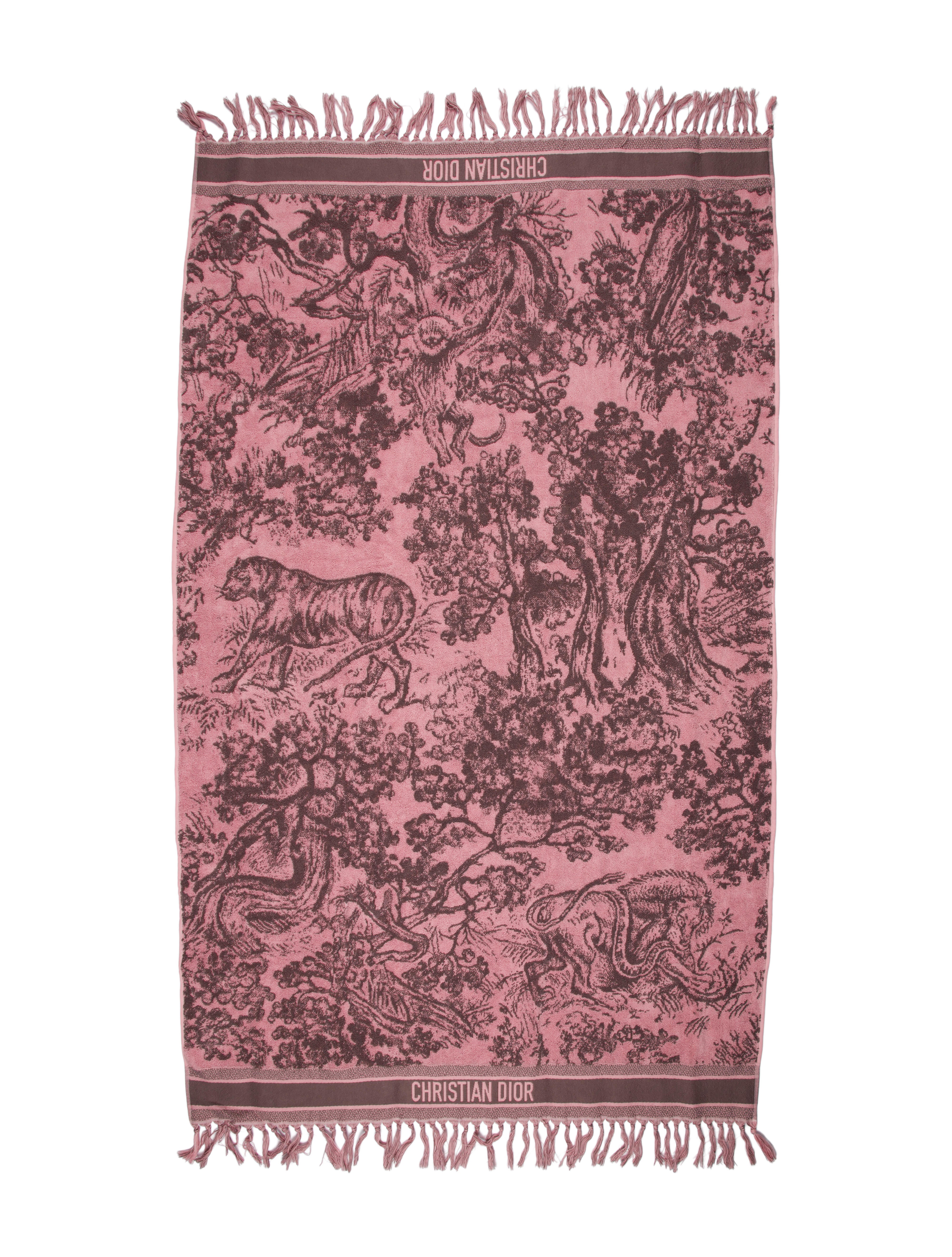 Christian Dior Dioriviera Toile de Jouy Sauvage Beach Towel w/ Tags