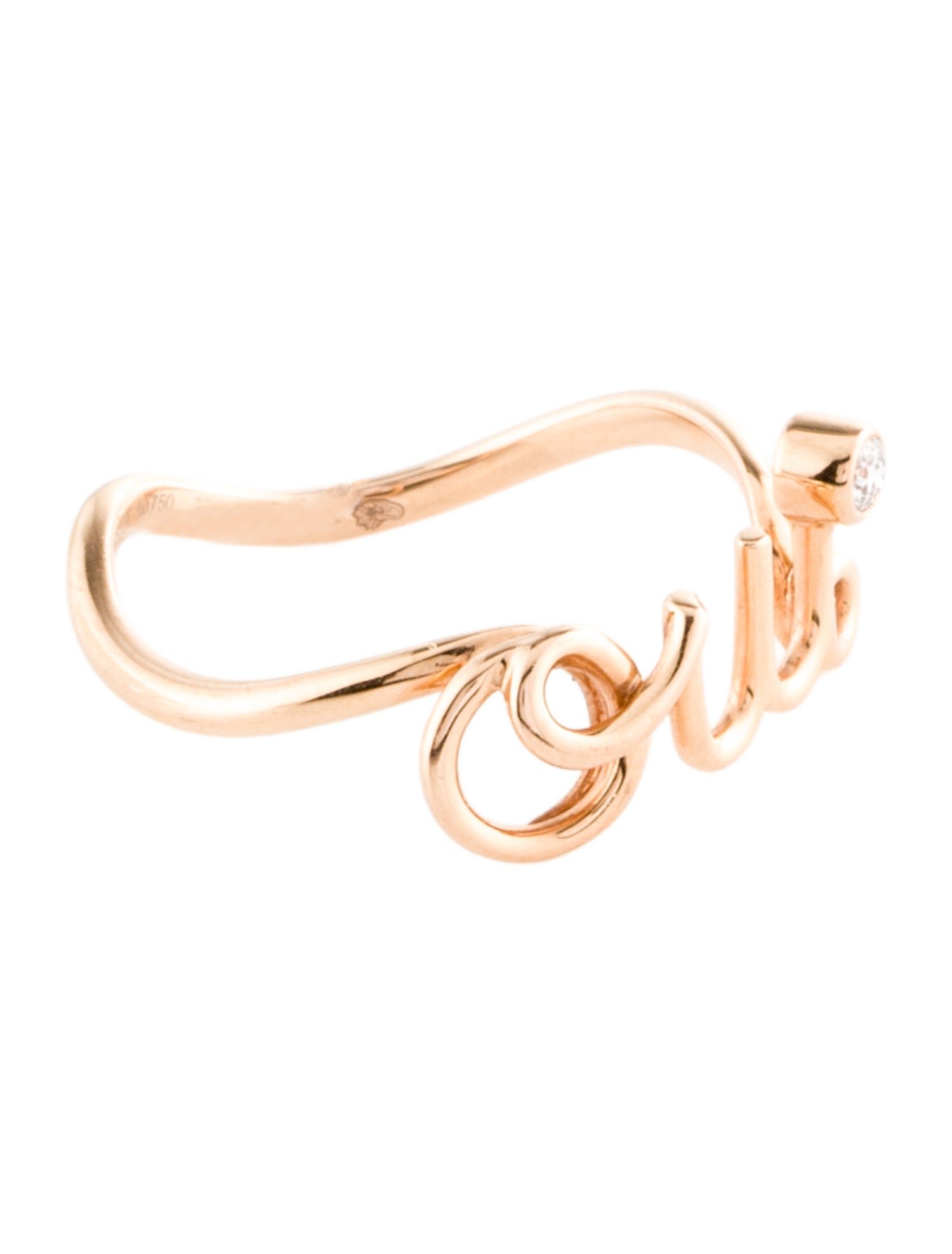 Christian Dior 18K Diamond 'Oui' Dioramour Ring - Cocktail