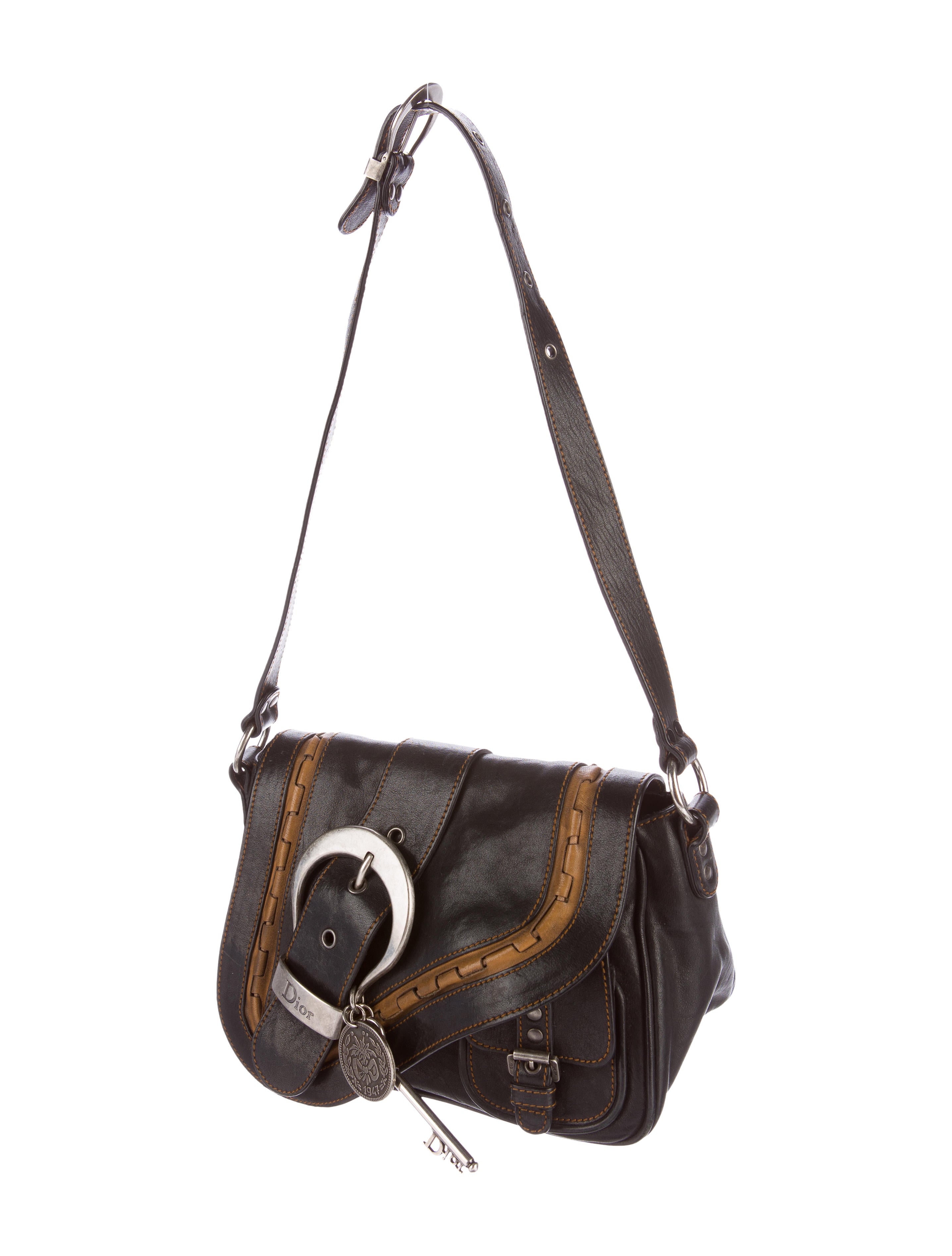 Christian Dior Gaucho Leather Shoulder Bag Handbags CHR51815 The RealReal