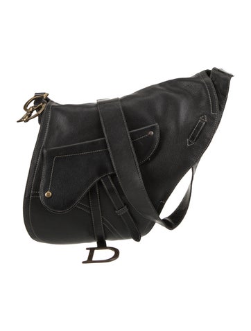Christian Dior Crossbody Bags Leather Saddle