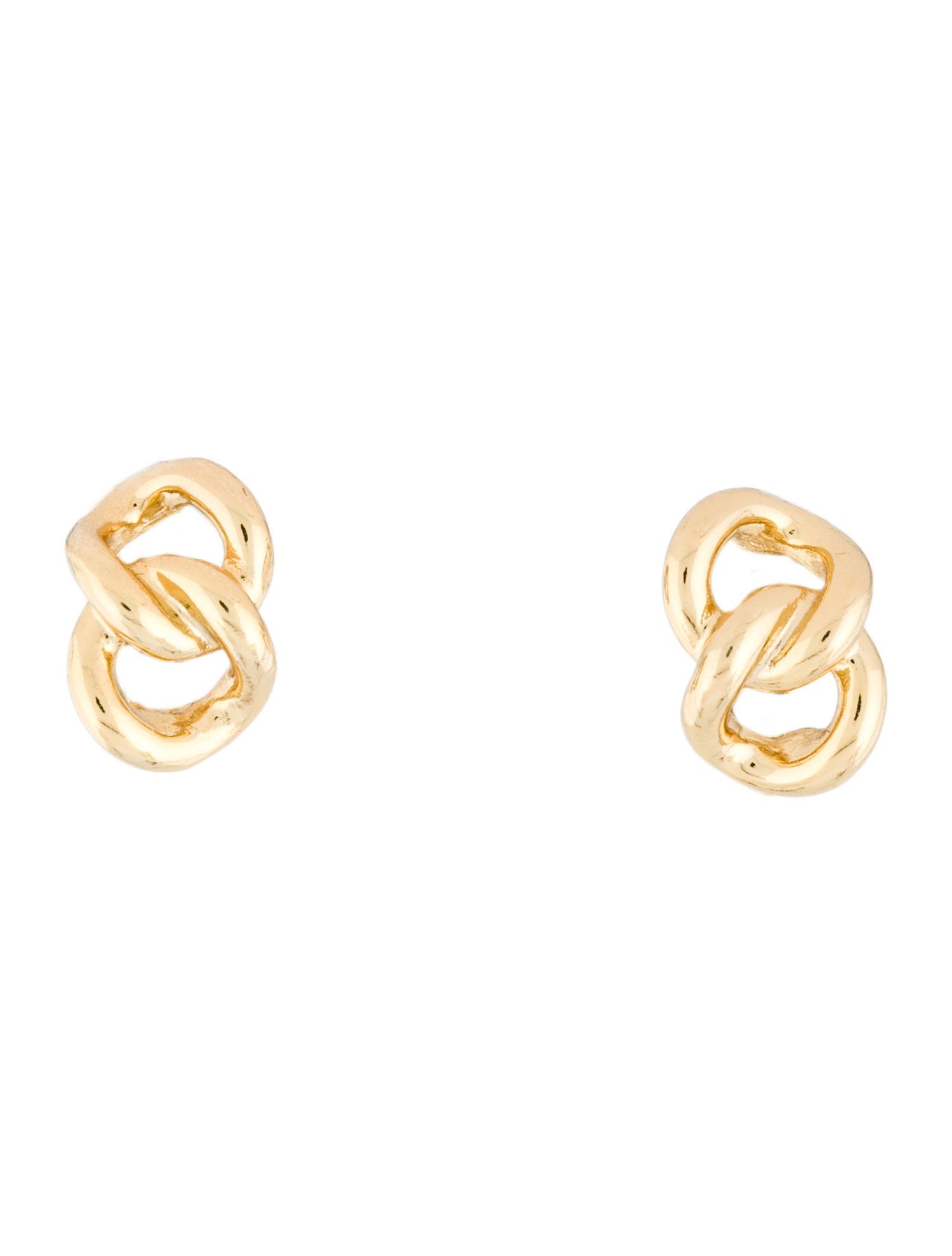 Christian Dior Vintage Chain Link Clip-On Earrings