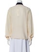 Christian Dior Silk Long Sleeve Button-Up Top