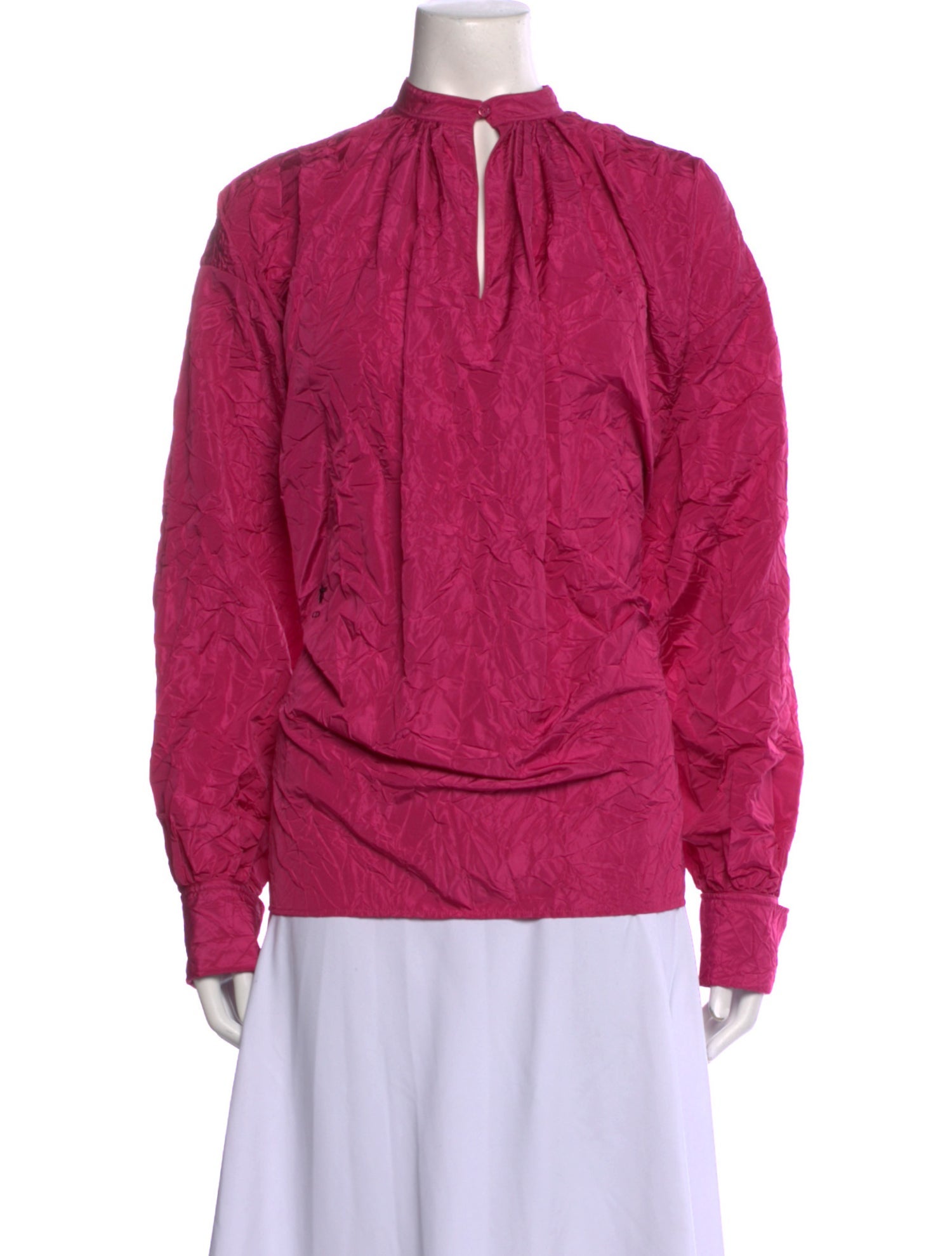 Christian Dior Mock Neck Long Sleeve Top