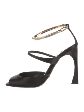 Christian Dior Patent Leather Cutout Accent Sandals