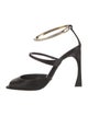 Christian Dior Patent Leather Cutout Accent Sandals