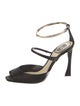 Christian Dior Patent Leather Cutout Accent Sandals