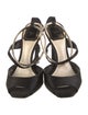 Christian Dior Patent Leather Cutout Accent Sandals