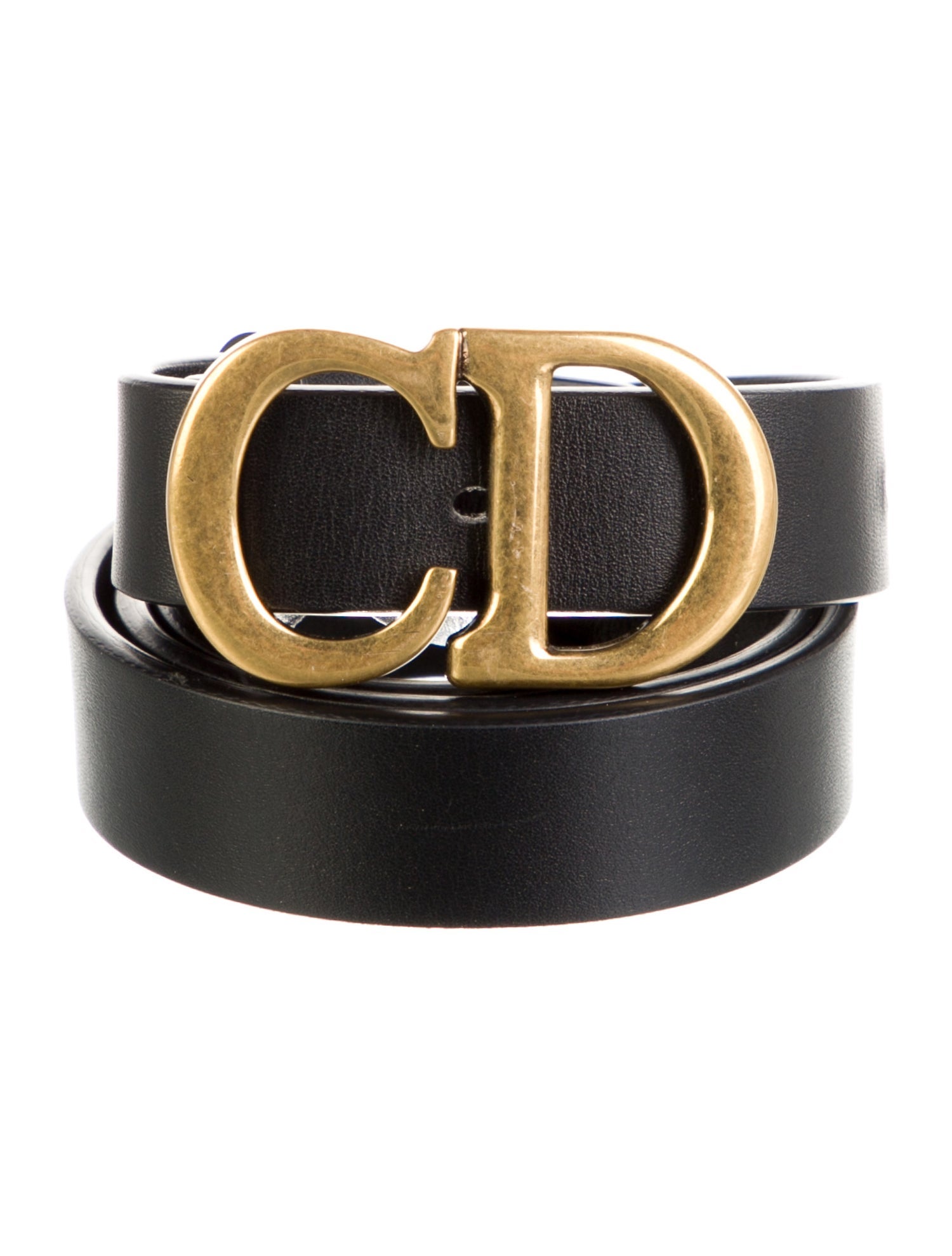 Christian Dior Skinny Leather Belt