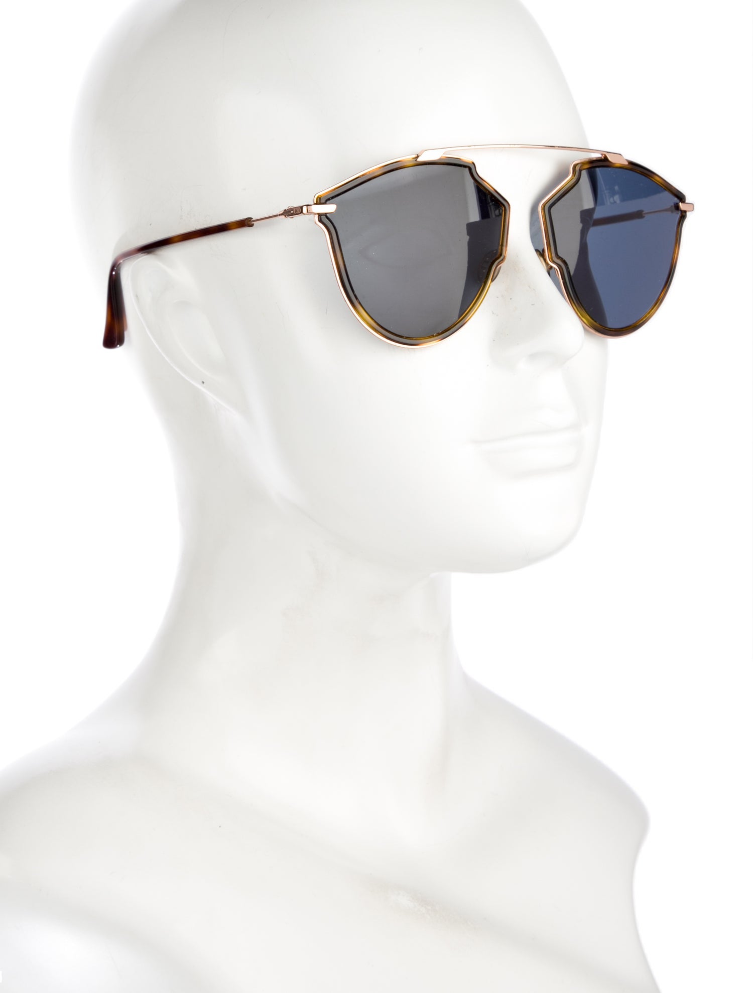 Christian Dior Round Tinted Sunglasses