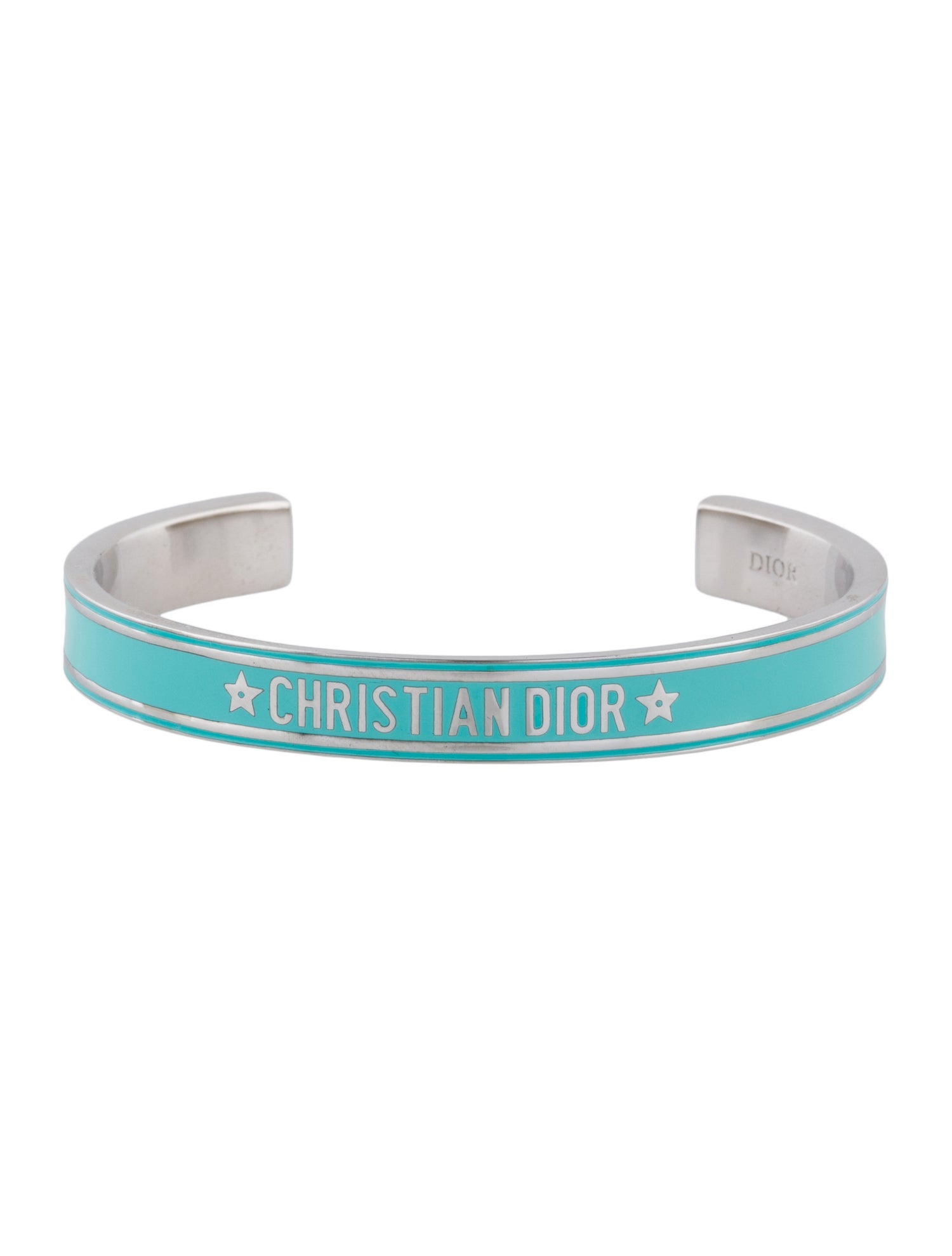 Christian Dior Enamel Code Cuff Bracelet