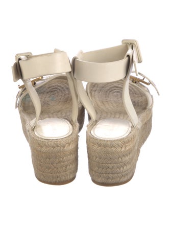 Christian Dior Leather Studded Accents Espadrilles