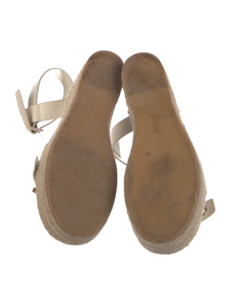 Christian Dior Leather Studded Accents Espadrilles