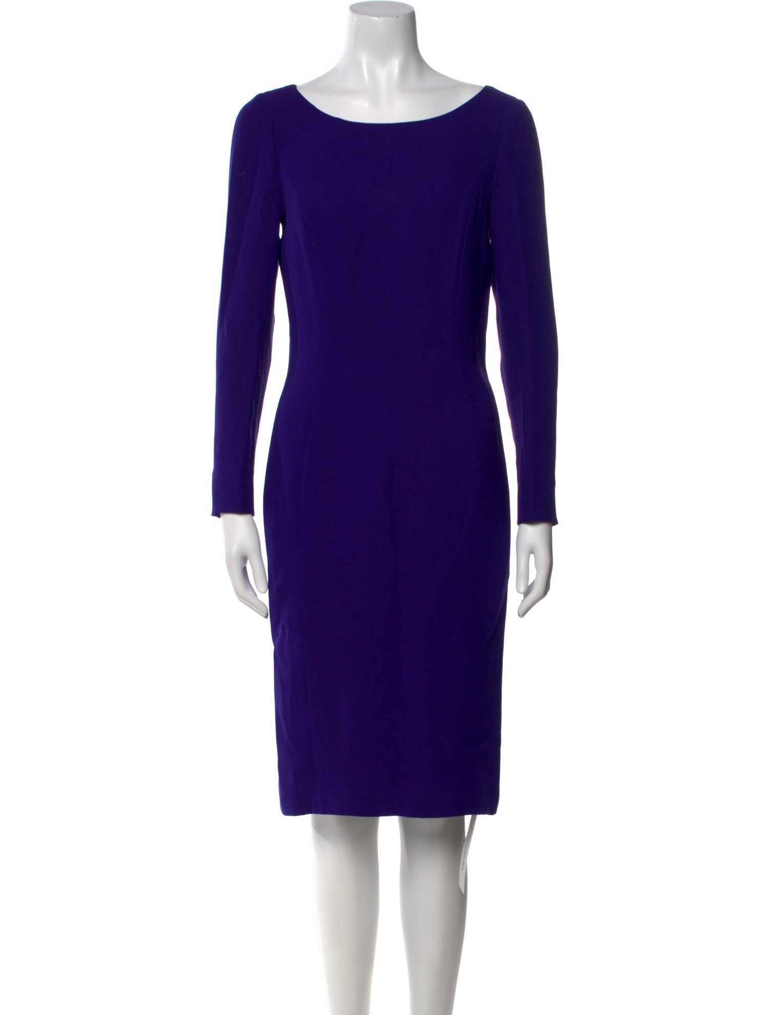 Christian Dior Bateau Neckline Knee-Length Dress