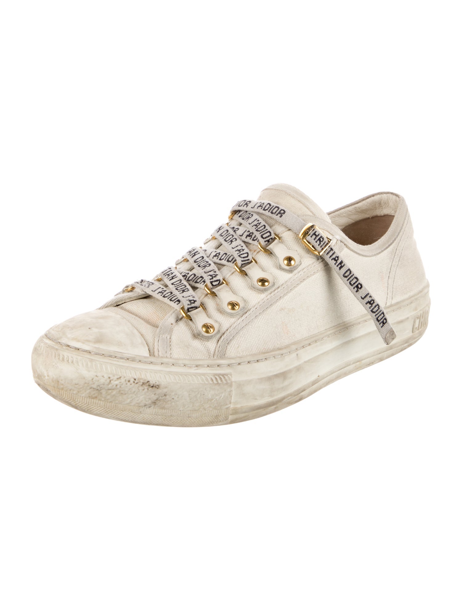 Christian Dior Canvas Printed Sneakers