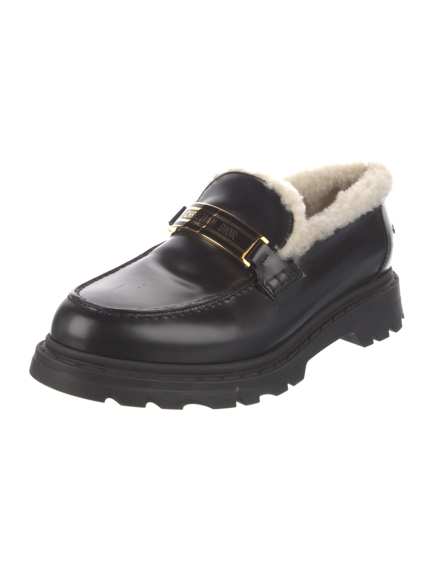 Christian Dior Leather Loafers
