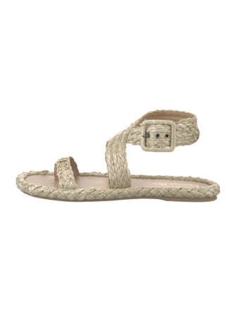 Christian Dior Raffia Patterned Espadrilles