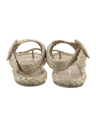 Christian Dior Raffia Patterned Espadrilles