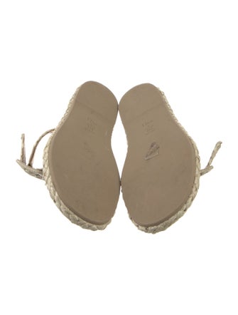 Christian Dior Raffia Patterned Espadrilles
