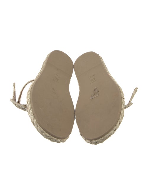 Christian Dior Raffia Patterned Espadrilles