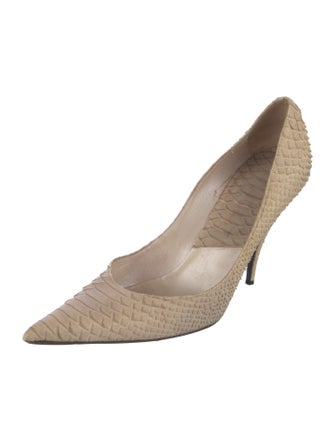 Christian Dior Python Animal Print Pumps
