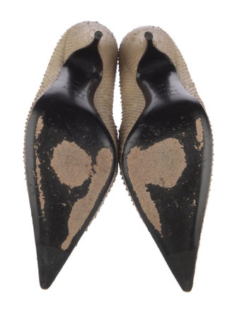 Christian Dior Python Animal Print Pumps