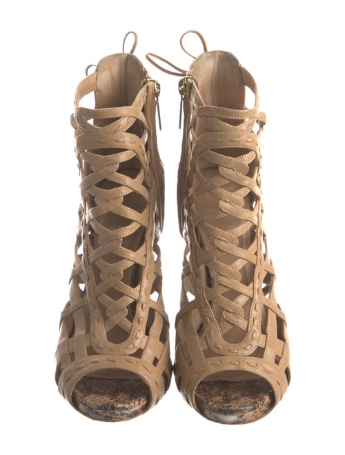 Christian Dior Leather Lace-Up Boots