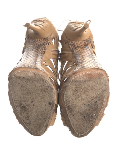 Christian Dior Leather Lace-Up Boots