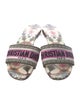 Christian Dior Canvas Printed Slides
