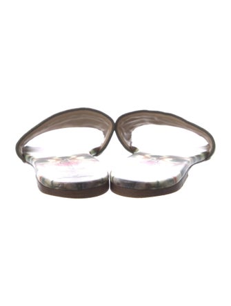 Christian Dior Canvas Printed Slides