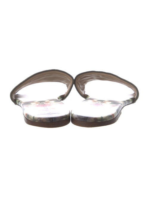 Christian Dior Canvas Printed Slides