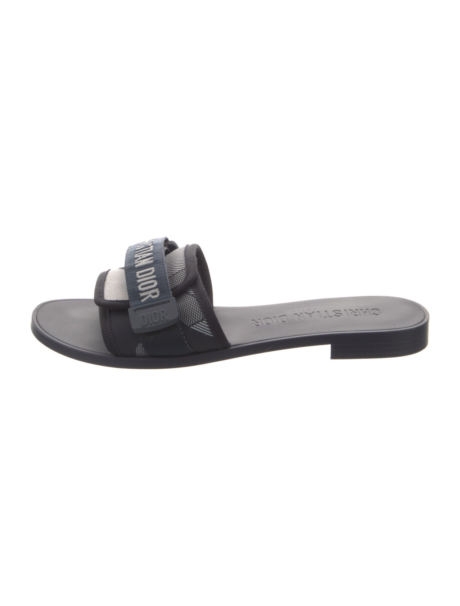 Christian Dior Canvas Graphic Print Slides