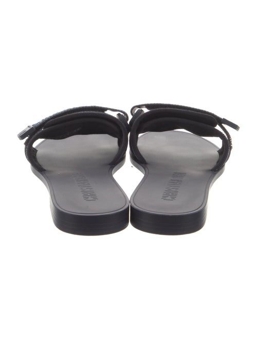 Christian Dior Canvas Graphic Print Slides