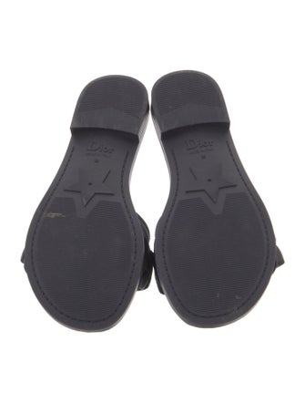 Christian Dior Canvas Graphic Print Slides