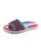 Christian Dior Canvas Printed Slides