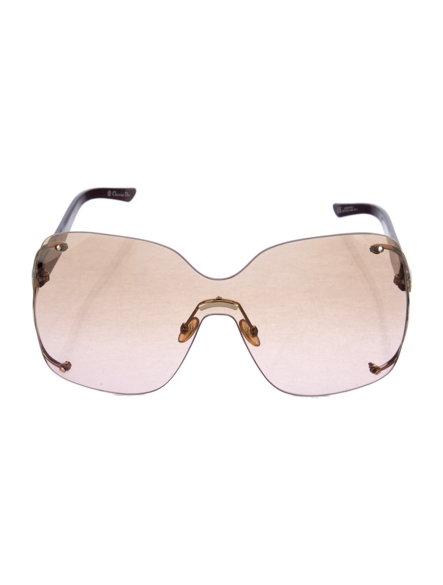 Christian Dior Cannage Pattern Shield Sunglasses
