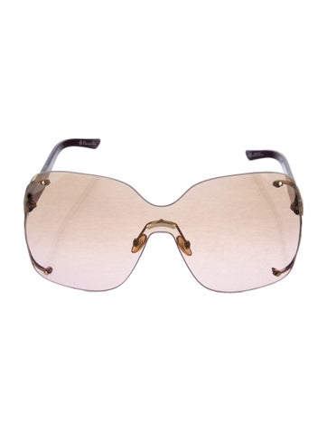 Christian Dior Sunglasses Cannage Pattern Shield