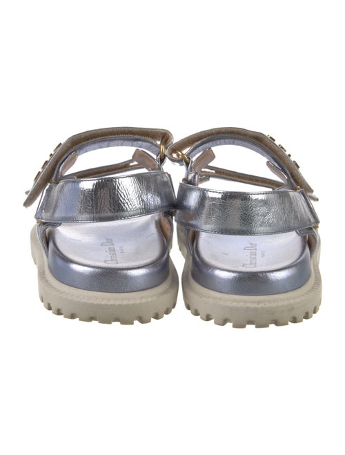 Christian Dior Patent Leather Striped Slides