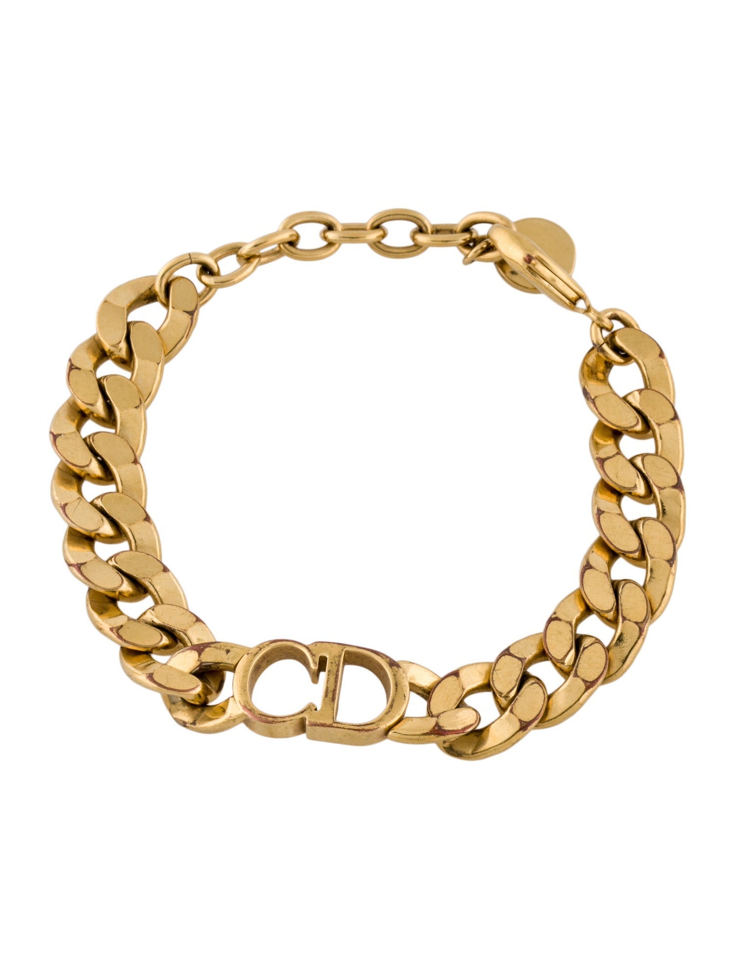 Christian Dior Danseuse Etoile CD Chain Link Bracelet