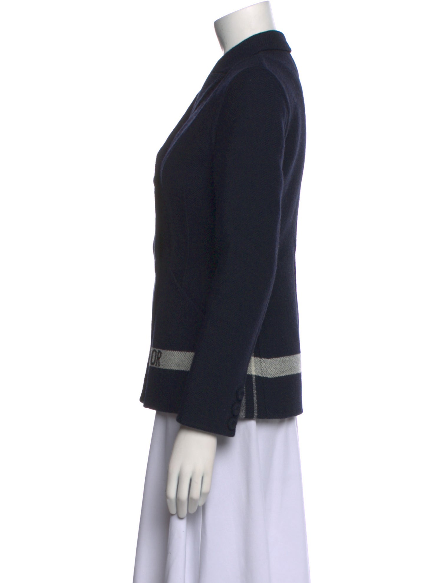 Christian Dior Virgin Wool V-Neck Sweater
