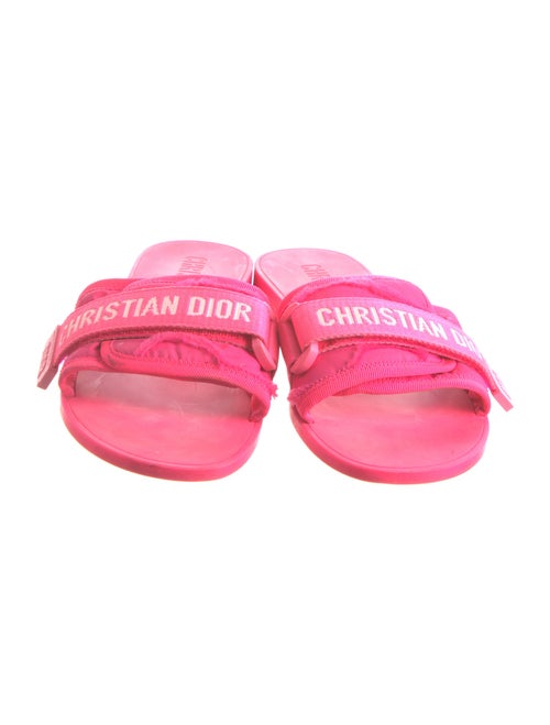 Christian Dior Nylon Graphic Print Slides