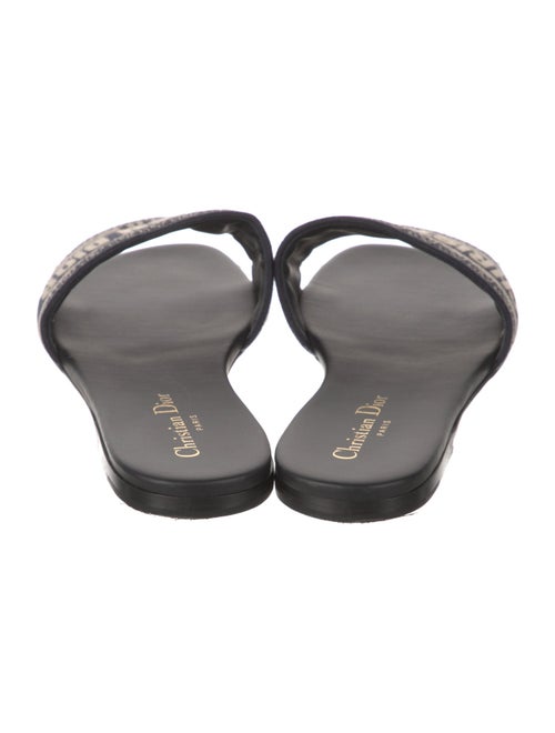 Christian Dior Canvas Printed Slides