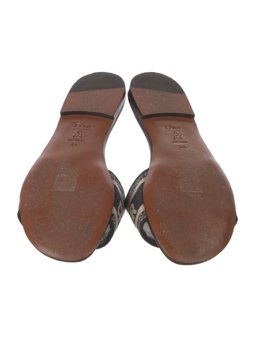 Christian Dior Canvas Printed Slides