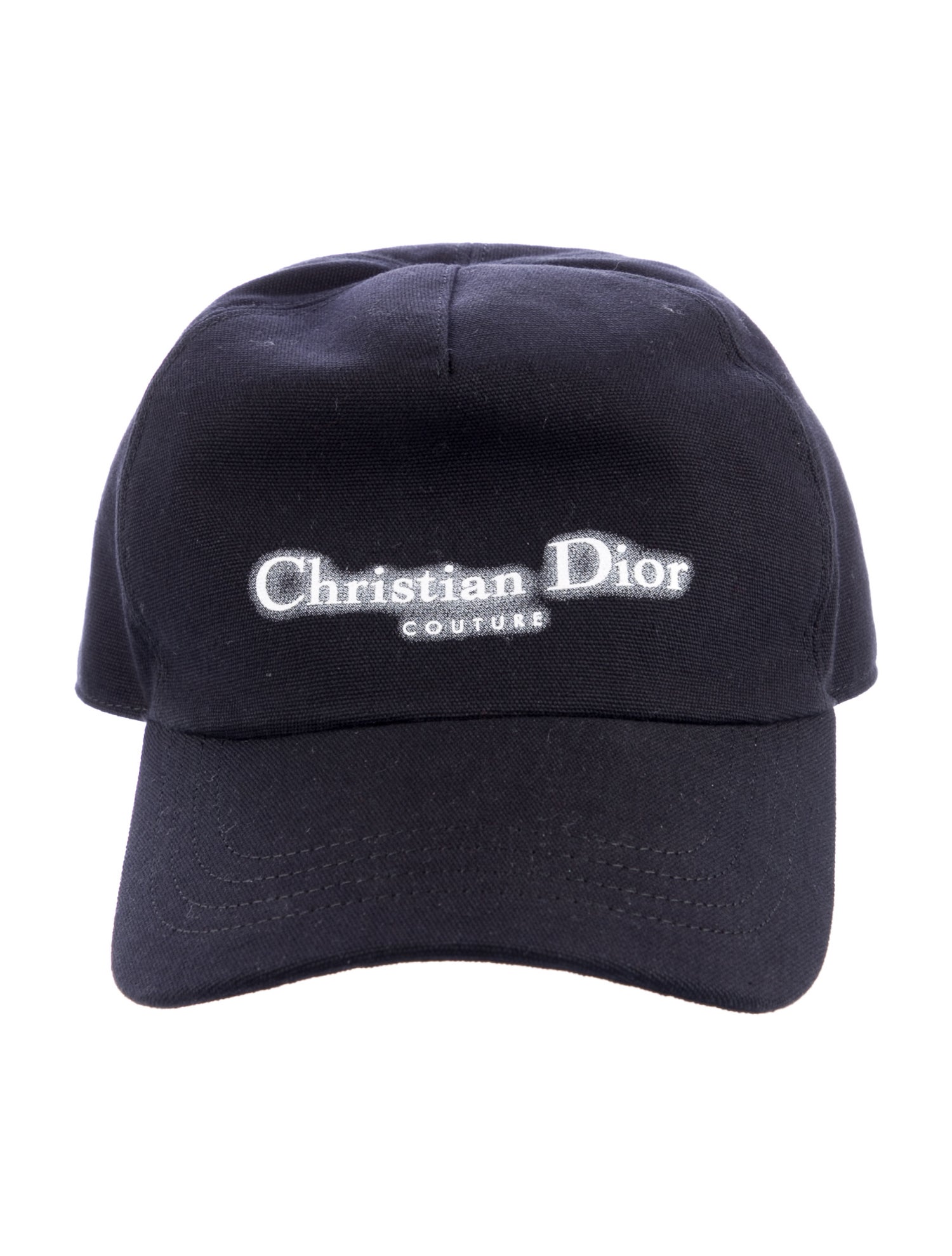 DIOR MEN Solid Logo Baseball Cap