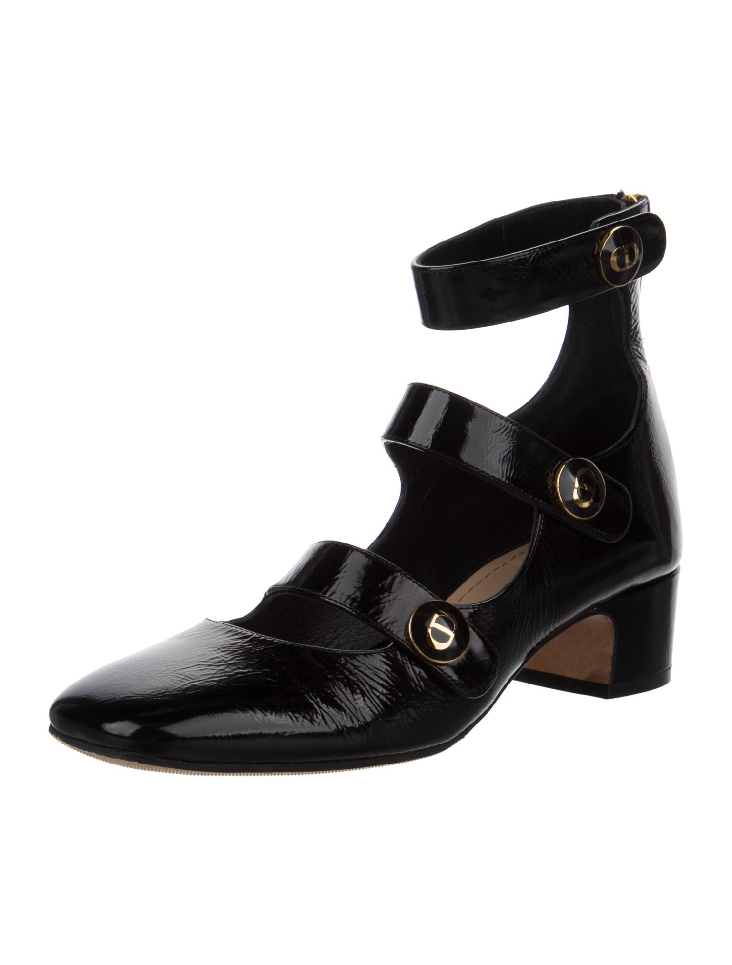 Christian Dior Patent Leather Lace-Up Boots