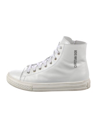 Christian Dior Kids Leather High Top Sneaker